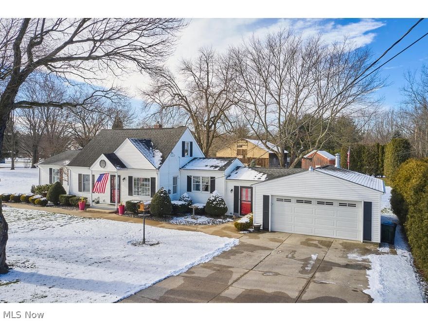 Welcome to 1313 Martin Rd! You will not be disappointed in this 3 bedroom, 2 bathroom cape conveniently located by 224 and situated on just under an acre of land. Walk into the living room with picture window providing plenty of natural light. The kitchen features plenty of counter and cabinet space and opens up into the dining room with an addition off of the back which is currently used as a sitting room. The dining room leads you to the mudroom between the garage and the house where you can access the large backyard with two barns. The attached two car garage is heated and has additional storage. On the other side of the house you will find a large master suite, which was an addition to the home, and then the second bedroom and full bathroom. Upstairs is third spacious bedroom. The lower level is waterproofed, partially finished and perfect for some extra living space. This home has been well maintained and has so much to offer. Call today to schedule your private showing!