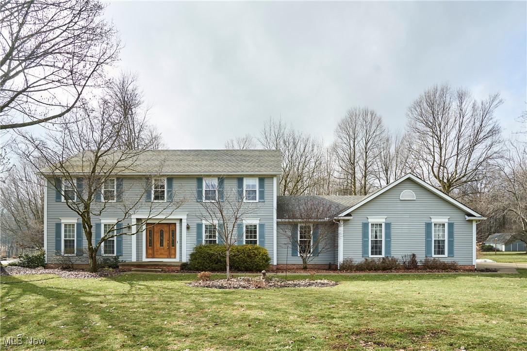 Wonderful 2 story home on a culdesac rd -1.6 acre lot with woods in back for the perfect setting. Over 2800 sq ft with 4 bedrooms 3 full baths. Hardwood floors in foyer, dining room, kitchen, eating area, and back hall. Kitchen with white refaced cabinets- Large bayed window design over kitchen sink. Sunken fireplaced family room with dental crown molding, large windows over looking backyard, and a french door leading to trex deck (approx 22) and gazebo. There is an archway between living room and family room to lend to the open floor. The home also has a first floor study tucked away in the back hall across from a full bath with the ability to add washer and dryer hook up in closet. There is laundry hook up in the unfinished lower level. Second floor master with vaulted ceilings, walk in closet, skylight, in master bath with shower and jetted tub, in addition to a walk in closet. Additional 3 bedrooms with double closets.and wood floors. This homes has over 2800 sq ft on first 2 floors plus unfinished LL. Don't miss out on this home!!