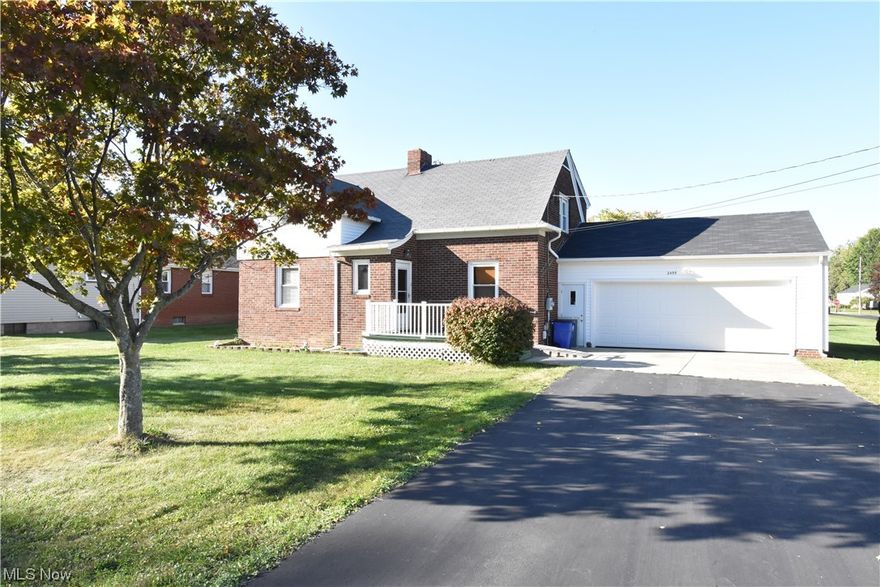 One owner brick home! 
This home has been owned by the same family for a very long time and well loved. There is 2 bedrooms and a full bathroom upstairs and a possible third bedroom on the first floor. There is a very large livingroom/dinning room area and a nicely remodeled kitchen. Walking through you will notice all windows have been up graded to vinly replacement. You have an attached garage and attched to the house and garage is a wonderful 3 seasons room with an attached patio. This home has many surprises, full basement with a full bathroom and laundry area. Hvac system and hot water tank are newer. All appliances will stay. Come enjoy your out door space on this over 1 acre lot with an extra storage shed for all the out door extras.