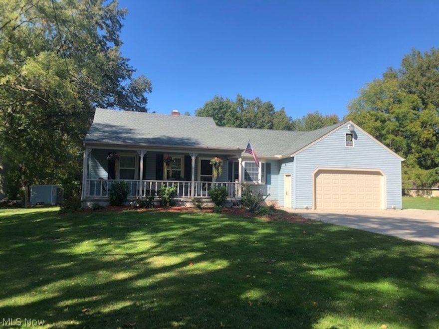 Welcome to this beautiful 4bdrm 2 full bath home on private picturesque 1.45 acre lot! Spacious eat-in kitchen complete with lg bay window, new flooring(18) frig(19) & all other appl new within 5 yrs. Opens to fr, which boasts a cozy gas fireplace & slider that leads to rear deck. 1st floor master suite is complete with walk in closet, huge en suite bath w/ jetted tub and sep shower & very private home office with 2 built-in work stations! 2 other bdrms on 1st floor. Upstairs bdrm also complete with lots of storage & 2 built in desks, ideal for home schooling &/or your favorite hobby. Basement is partially finished & used as additional tv & family game room. There will be no shortage of parking in this huge drive way, which leads to a massive one of kind 5 car garage complete with heat,a/c, hot&cold water,drain, & 220 service.. Not to mention storage beyond belief! The rear of the property boasts privacy galore, huge yard, beautiful 12x25 deck, kids play house/or storage shed& 2 barns.