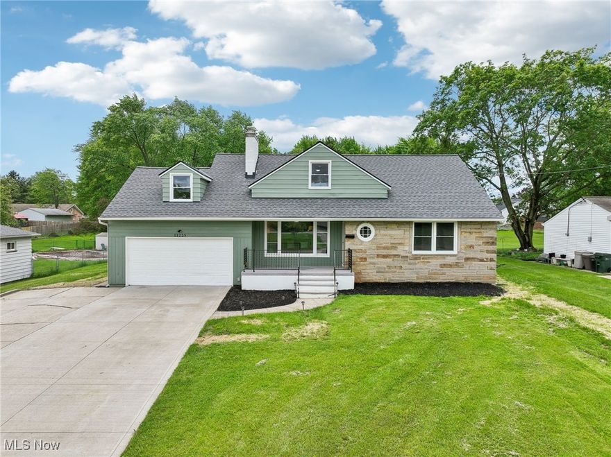 Welcome to this fully renovated and stunning 5-bedroom, 3-bathroom Cape Cod nestled in the vibrant and growing community of Middleburg Heights. From top to bottom, this spacious home has been thoughtfully updated for modern living, all set on over half an acre of beautifully maintained land. As you approach, you'll be charmed by the fresh exterior paint in, giving the home warm, inviting, and timeless curb appeal. Step inside to an expansive living room, perfect for cozy family gatherings around the fireplace. The main level features two large bedrooms, separated by a fully remodeled full bathroom offering flexible space for guests, a home office, or multi-generational living. The bright dining room comfortably accommodates large family dinners and flows seamlessly into the brand-new kitchen, complete with modern finishes and updated appliances (2025). Just off the dining room, you'll find an incredible 10' x 33' family living space addition ideal as a second living room, sunroom, playroom, or entertainment area with plenty of natural light and room to spread out. Upstairs, you'll discover three generously sized bedrooms, including one with a built-in dresser and ample closet space. A second full bathroom and convenient attic storage complete the upper level. The fully finished basement offers additional entertainment space while maintaining a dedicated laundry area. A beautifully tiled third full bathroom adds both convenience and style. The basement includes a walk-out that leads to an oversized backyard perfect for outdoor gatherings and recreation. At the back of the property, you'll find a versatile 600 sq. ft. utility building, ideal for hosting outdoor get-togethers, setting up a home gym, or creating your own private retreat. This one-of-a-kind home blends classic charm with modern updates and is move-in ready for its next chapter. Don't miss your opportunity to make it yours!