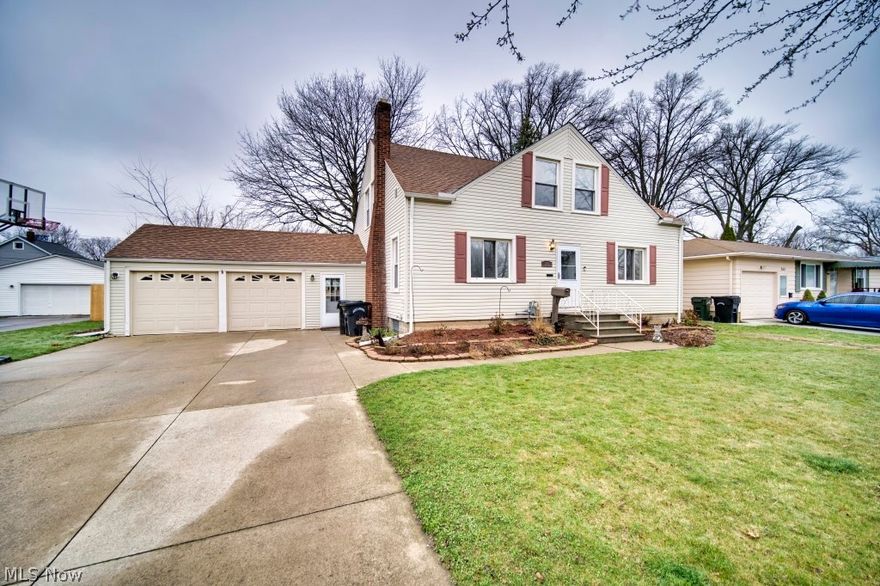 Step right into this beautifully spacious cape cod style home offering 5 bedrooms and 3 baths (basement is plumbed for an additional full bathroom, currently a 2 piece). Upon entry you will be welcomed into a large living room with natural hardwood flooring that will lead you right into this beautifully updated kitchen with a generous island.  Enjoy having two large bedroom on the first floor with a master bathroom and 3 additional bedrooms upstairs along with another full bath. Fully fenced in backyard boasts plenty of outdoor living space for you to enjoy as well. Whether you enjoy sitting by the fire pit or relaxing on your two tier deck with access  either from the breezeway or kitchen. This home is truly is a gem! So many updates from a new sewer line, hot water tank, sump pump w/battery back up, and gutters to name a few! Be sure to call for a showing today!
