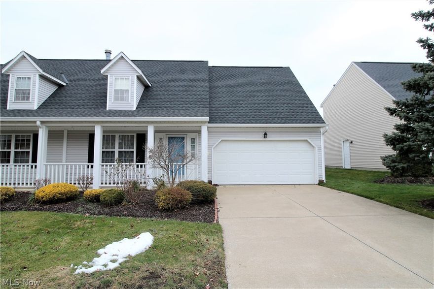 Art of living! Welcome home to this charming, bright, four bedroom, three full bath condo. Come on in through the adorable front porch to the living room, kitchen, dining area, and family room, this home has been freshly painted throughout and has newer carpet upstairs. The bright white eat in kitchen offers abundant of cabinets, counters, backsplash, fridge is newer, and is open to the family room which has sliders to the patio to let the natural light shine through and the view to the gorgeous pond. So much room for entertaining and just relaxing. There is a first floor master bedroom, and full bathroom. The laundry room is on the first floor as well. Upstairs your will find three large bedrooms, which could be used as office, play area etc, and two full bathrooms, one which is a master bedroom with a full bathroom and an extra storage room area. There is a two car attached garage with door opener, electric and water available. This is the ultimate in carefree living! Precious memori