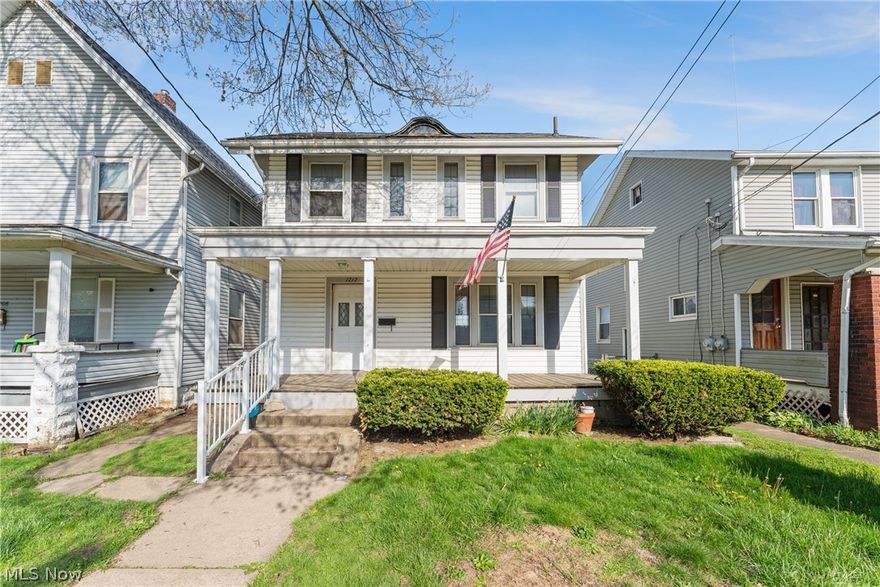 WOW! You will not want to miss this!! Welcome to 1212 Maryland Ave SW in Canton! Step inside to a welcoming living room that flows seamlessly into the dining room and into the kitchen, complete with a cozy breakfast nook. Upstairs, you’ll find three spacious bedrooms with beautiful hardwood floors and a large full bathroom. Hardwood flooring continues throughout the living room, dining room, and all bedrooms, adding warmth and character throughout the home. The basement features a newer furnace and A/C, offering added comfort and peace of mind. Out back, a rare 4-car deep garage offers plenty of space for parking, storage, or a workshop. Come and make it your own!!