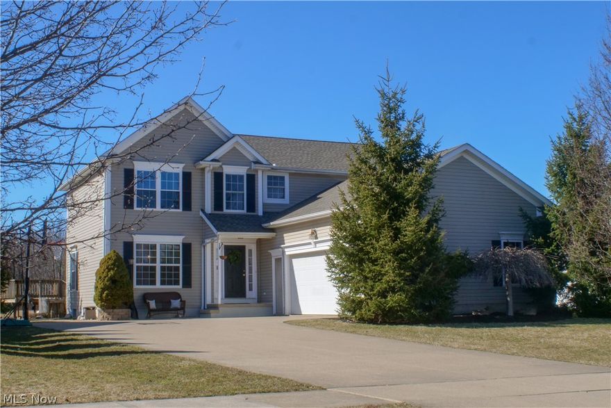 Beautifully updated 4 bedroom, 3 bath colonial, built in 2000 in desirable Glen Valley Farms. The first floor features a large eat-in kitchen w/ tile floor, KraftMaid cabinets, peninsula seating, and newer appliances including a double oven. Living room boasts custom built-in cabinets w/ lighting and gas fireplace. Foyer and dining room w/ wood floors; dining room leads into first floor office/den. Large laundry w/ generous storage & 1/2 bath finish the first floor. Luxurious 17x14 vaulted master bedroom leads to master bath w/ Jacuzzi tub, separate shower, and linen closet. 3 additional, generously sized bedrooms w/ large closets; and a full bath with tile floor, dual sinks, & linen closet complete the 2nd floor; new carpet in all 2nd floor rooms March '19. Large mudroom leads to the 2 car attached garage w/ additional loft storage. 12 course basement w/ 2 staircase entries is ready for your finishing touches. Back deck leads to 21x21 lighted patio w/ built in cement counters; perfect for entertaining next to the pool!