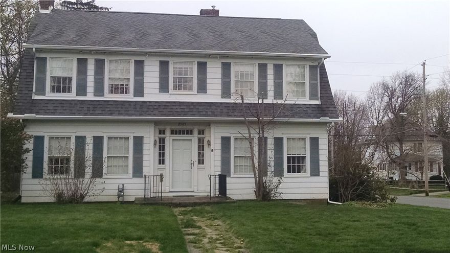 This two story colonial on a corner lot has plenty of character.  It offers 4 bedrooms, 2 full baths and an additional 1/2 bath.  It features a foyer entrance, all carpeted areas have narrow oak hardwood in good condition (no need to sand and/or refinish), enclosed sun porch & a large staircase to the second story.  Fireplace on the first floor makes you feel right at home.  This home has plenty of built ins that are perfect for extra storage.  Updated mechanics.  Make this opportunity your!  This lovely home is priced right and ready to sell.