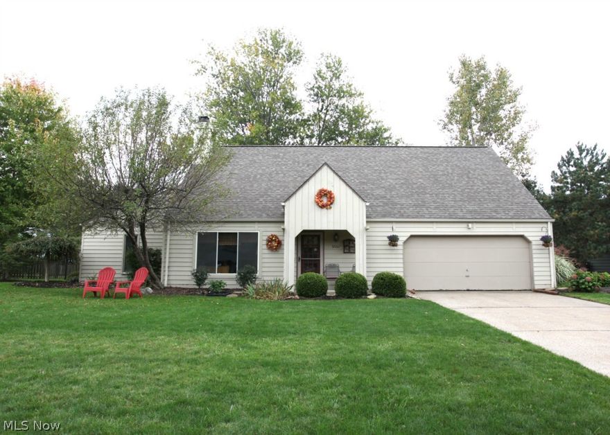 3 bed cape cod in One of Avon Lake's most desirable locations! Quiet street conveniently located close to Landings shopping center, Library,Schools, Park,Pool and Lake Erie. Enjoy walks thru kopf preservation trails in the 60+ acre preserve . Tastefully decorated with today's colors. A first floor office, 1/2 bath, and first floor laundry are some of the desirable features. The eat-in kitchen with large sitting bar has new hardwood floors and is open to the family room with a wood burning stove and overlooks a lush private river rock patio for entertaining. Living room has vaulted ceiling and wood burning fireplace. Large walk in pantry.Upstairs the Master Bedroom has a walk in closet and master bath w jetted tub. Attic space in Master. 2 bedrooms down the hall w full bath. Huge walk in attic as well. Roof and gutters 2010, hot water tank2013,newer windows throughout.