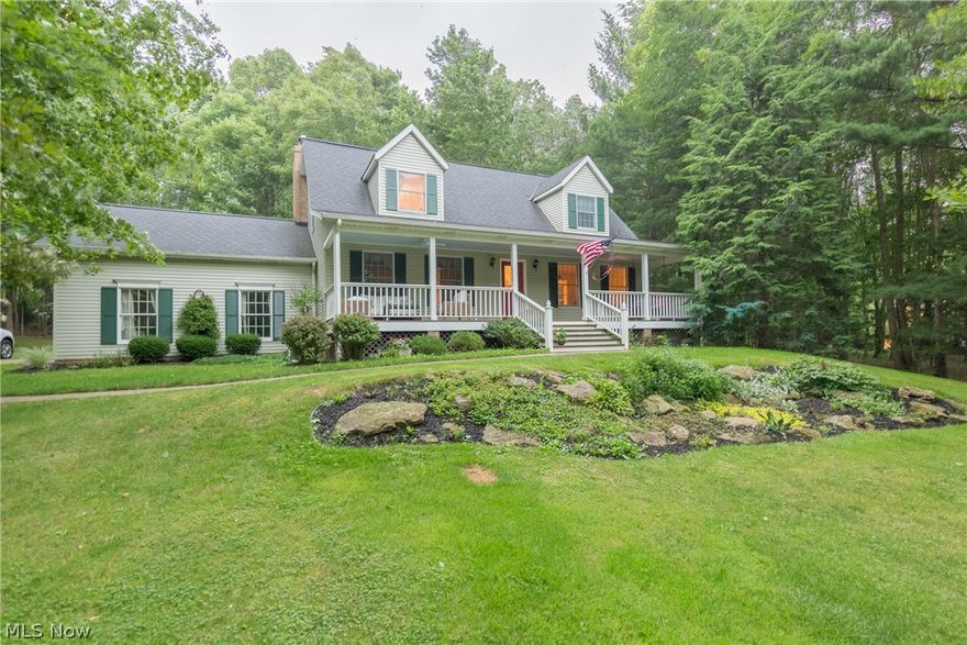 Darling Cape Cod Situated on a Treed Lot in Desirable Bainbridge Location! Spacious living room opens to formal dining area with bayed window! Large kitchen with center island offers loads of cabinet and counter space! Cozy family room off of the kitchen features a wood burner and new carpet! Half bath on first floor! Second floor master bedroom with walk in closet and in suite master bath. Two additional sizable bedrooms and a second full bath complete the upper level. Finished lower level features a recreation room and also the fourth bedroom. Enclosed back porch overlooks beautifully  landscaped yard and deep wooded lot. Concrete drive, two car garage, storage shed and much more! Private setting while only minutes from shopping  and restaurants! Call for your private showing today!