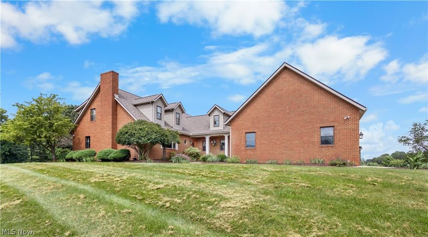 Quality best describes this custom built home in the Salt Fork region. Starting with the concrete driveway that leads you to a spacious 3 car garage. An extra large living room with fireplace and built in cabinetry sits off the entryway and a large sitting room. The kitchen has quartz countertops and an extra large walk in pantry. There are 5 bedrooms all with large closets and 3 oversized bathrooms with loads of storage. The basement features high ceilings, mostly finished with billiards area, a half bath and storage area. You will never run out of space both inside or out with 10 acres ready for your family. Call today for your viewing! will make working on anything with ease.  A wired Generac provides peace of Mind during outages. Central vacuum, for the entire home, that will make sweeping/cleaning much easier. Home sits in CHSD, but borders EGSD.  The main level has everything needed too, if stairs become an issue. Fencing, Concrete driveway with gate and professional landscaping enhances the curb appeal. While this home is just minutes from town, enjoy all the benefits of country living. If you travel you will have several state routes/ interstates within a couple miles You can move into the home and enjoy it with your finishing touches. If you prefer you can knock down walls for open concept living. The foundation has poured concrete walls with 9 foot ceilings. To build this home today, this size and materials it would exceed the 650,000