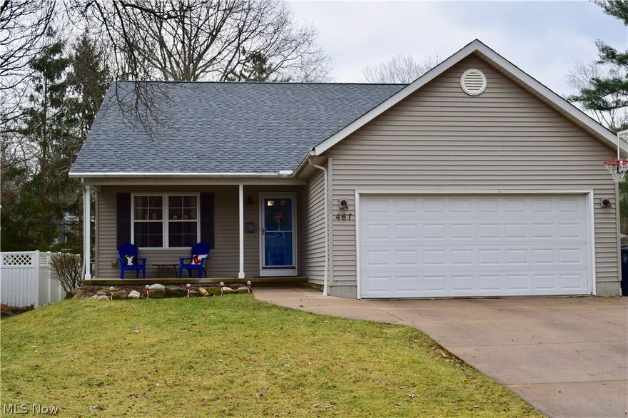 WELCOME to this incredibly maintained WEST AKRON beauty!!!!  This is just the house you have been waiting for!!!  As you enter, you are greeted with an  overwhelming vaulted living room.  The great room, kitchen and dining areas feature an open space concept that is perfect for entertaining and gatherings.  The kitchen with newer appliances and a lengthy island offers great space for cooking!!!  The wall of windows and sliders to the deck provide a massive amount of natural light!!!  The roomy FIRST FLOOR MASTER BEDROOM has a sizable master bath with double sinks, garden tub and separate shower.  FIRST FLOOR LAUNDRY completes the first floor.  The upstairs presents two large bedrooms and a full bath.  If this wasn't enough..... the ENORMOUS basement has a ton of added potential space for extra living areas, workshop, workout, storage or all of the above!!! The backyard is fenced in with a decent sized storage shed.  Updates include: ROOF (2020), FURNACE (2020), FLOORING (Life Proof vin