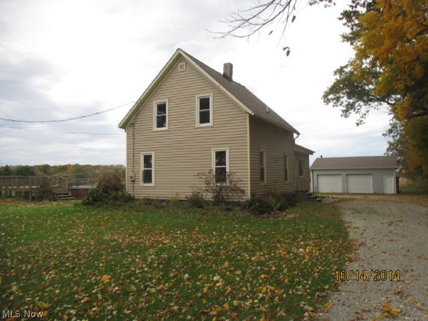 Spread out in this charming colonial farmhouse with lots of acreage! Over 1.8 acres of land! Huge living room with fireplace. Light & bright eat-in kitchen. Formal dining room. Two bedrooms, plus full bath with shower on main level. Spacious bedrooms upstairs with full bath. Unfinished basement perfect for storage or ready to remodel into rec room! Over-sized 2-car detached garage. Also, aboveground pool and custom decking. 2 separate out-buildings. Peace and quiet living in the country! Employees and family members residing with employees of JP Morgan Chase Bank, N.A., its affiliates or subsidiaries are strictly prohibited from directly or indirectly purchasing any property owned by JP Morgan Chase Bank, N.A. All offers must be submitted with pre-approval letter or proof of funds. All offers must be submitted with proof of funds.