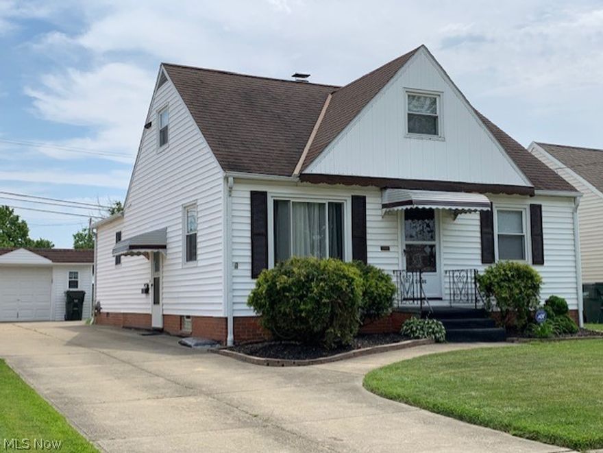 Put this one on your list to see.  Very well maintained inside and out.  Euclid VIOLATION FREE  Which bath will be HIS, which bath will be HERS ?  You decide.  The kitchen and family room make a great entertainment area with a sliding glass door to the backyard patio.   Check out all the cupboards in the kitchen along with a lot of counter space.   Just refinished hardwood floors are original and beautiful.   Worth noticing is the hot water boiler hearing system, not just a boiler with old clunky registers; it's neat, clean and modernized for the cleanest radiant heat.   Speaking of heat, the wood burning fireplace in the family room is equipped  with a blower that won't suck the heat out of your house !    A separate AC unit is on the 2nd floor which maximizes efficiency of air movement throughout the house (cold air is heavier than warm air and sinks from the 2nd floor to the first for the best results).   There's more than meets the eye or this description.  Come and get it.