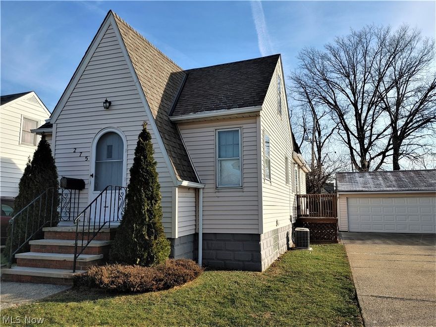 This solid bungalow on double lot offers opportunity for homeownership or income.  Upgrades include: Fresh paint, Roof [3 yrs], Furnace [5 yrs], Plumbing [6 yrs], newer first floor windows.  Living room has wood floor under carpet and decorative fireplace.  Enormous 1st floor master bedroom.   2 tandem bedrooms up.   Main bath has a newer vanity [2021] and jetted tub .  Full bath and glass block windows in basement.  2 1/2 car garage with plenty of room for a workshop.  Concrete driveway partially replaced Fall of 2021.  Fenced yard.  Conveniently located near childcare facility.  POS compliant and waiting for your personal touches.  Easy to show - make an appointment to view today.