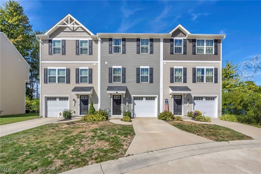 Welcome home to your beautifully maintained 2020-built home offering the perfect blend of modern design, comfort, and convenience near the shores of Lake Erie! Enter inside and immediately feel at home with a freshly painted interior and brand-new carpet throughout, giving this property a crisp, move-in-ready feel. The first floor features a spacious foyer with direct access to the garage and a full finished walk-out level great for a playroom or office that leads outside. The open-concept main level is bright and inviting, with a spacious living area that flows seamlessly into the dining space and kitchen. The kitchen is equipped with sleek cabinetry, stainless steel appliances, center island and generous counter space, ideal for entertaining! There is also a beautiful private deck off the dining area, perfect for morning coffee, grilling, or enjoying Ohio’s nature overlooking the lush trees. A half bath is also located on the main floor for connivence. Upstairs, you’ll find three bedrooms, including a large primary suite with a private bath and exceptional walk-in closet space. The additional bedrooms are down the hall and along with another full bath. Laundry is also tucked away on this floor providing ease! Visitor parking is also very close. Located in a newer community, this home is on a cul-de-sec and backs up to a Nature Preserve, offering both peace and accessibility. Enjoy being just minutes from Headlands Beach State Park, Lake Erie’s shoreline, local marinas, parks, schools, and shopping. Downtown Painesville, area wineries, and nearby dining spots add to the charm of this location, while quick highway access makes commuting to neighboring cities or Downtown Cleveland a breeze. If you’ve been searching for a newer home with modern finishes, an excellent layout, and a fantastic location — this is the one you’ve been waiting for. Move right in and start enjoying the perfect combination of style, space, and convenience!