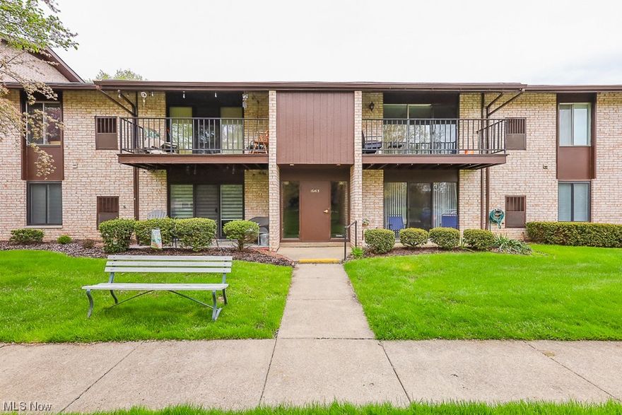 Welcome home to 16415 Heather Lane in lovely Middleburgh Heights! This cozy two bedroom, 1 bath,  second floor condo is maintenance free and move in ready. You'll also enjoy having a washer & dryer in suite as well. Whether you enjoy relaxing or entertaining you'll love having a deck to enjoy this summer!  This condo has plenty of storage already, but you'll also have you an additional oversized storage unit on the second floor too. This condo is close to shopping, restaurants, and public transportation.