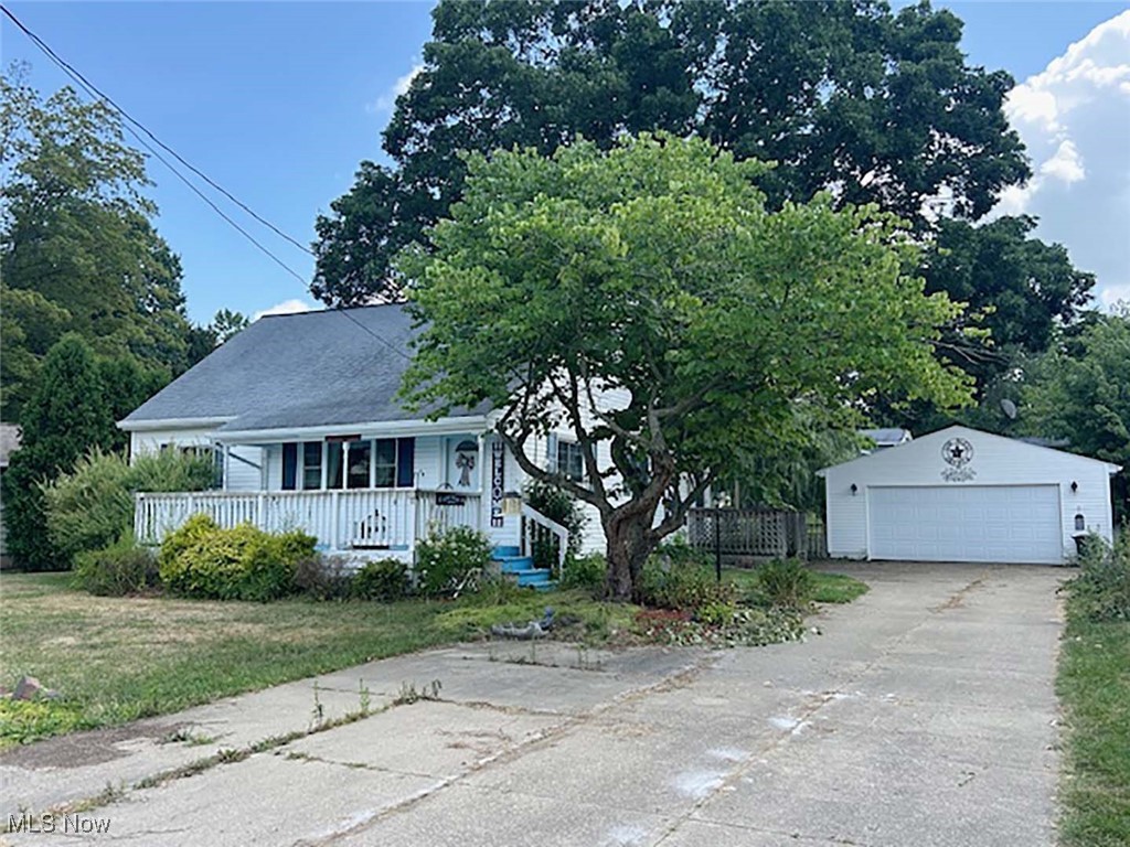 Charming Cape Cod with 1,255 sq. ft. of living space in a convenient Springfield Township location! The upstairs boasts a spacious bedroom with built-in closets, while the main level offers two additional bedrooms, a full bathroom, a cozy living room, and a kitchen with an eating area. Enjoy the versatile rear flex space, perfect as a dining room, office, or sitting area. The basement features a finished room, laundry hook-ups, and a second full bathroom ready for remodeling to your style. Updates include vinyl replacement windows, updated siding, and a roof approximately 10 years old for peace of mind. Exterior highlights include a large front porch, rear deck shaded by a beautiful oak tree, fenced backyard, and a storage shed. A concrete driveway leads to a large 2-car detached garage, offering ample parking and storage. Don't miss the chance to own this well-located home with great potential! Schedule your showing today!