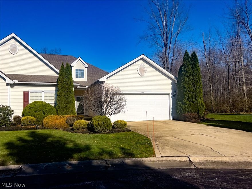 One floor living at its finest.  Ranch condo with open floor plan.  Come experience the serenity of Arden Village condos. This 2 BR 2 BA condo features a large living room with a gas fireplace.  The kitchen boasts plenty of cabinet and countertop space, and an island with seating. The kitchen flows into the eat in area / dining area which has a slider that leads to 13 x 11 sunroom.  The condo was built in 2003 and also features a two car attached garage, large laundry room with washer and dryer, and a spacious deck.  Truly a must see!