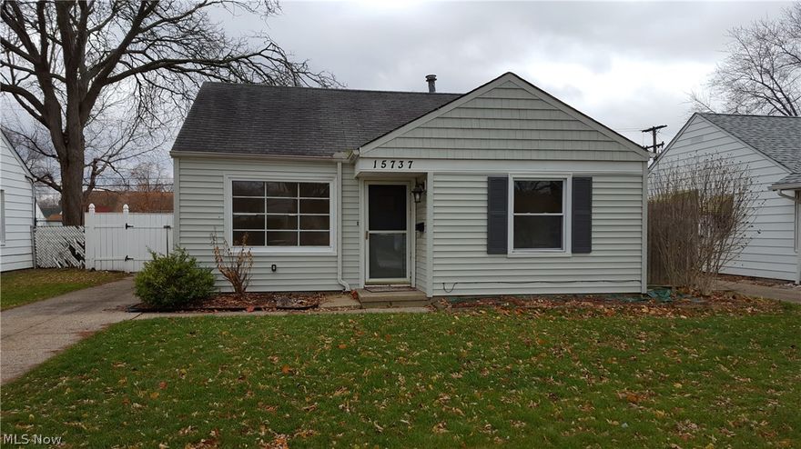 Cozy and affordable 2 bedroom single family home.  Features updated kitchen and bath, laminate wood flooring, newer carpet, appliances, huge fenced-in backyard with nice patio great for entertaining family and friends.  Schedule a showing today!  Pets allowed, $25 per month. No Section 8. Leasing qualifications are good credit, stable employment, gross monthly income must be 2.5 times the monthly rent. Tenants responsible for utilities, water, sewer, lawn care and snow removal.