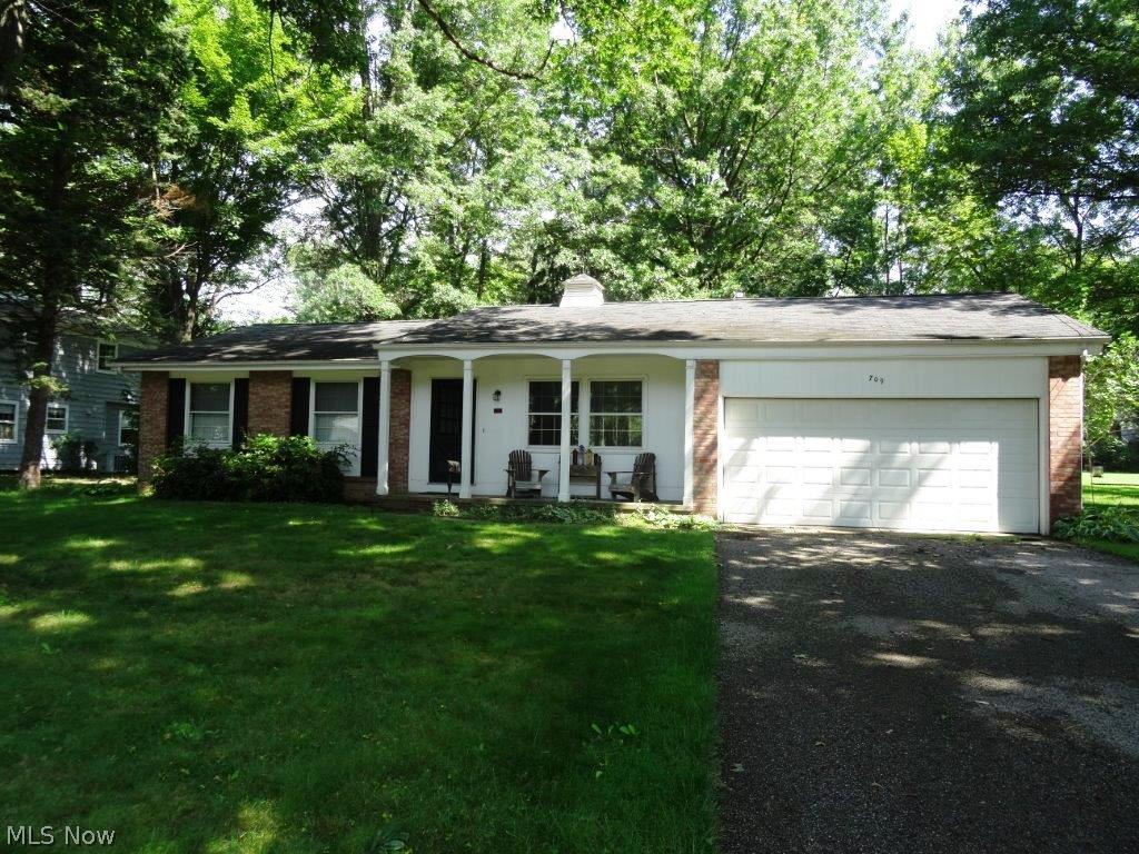 Wonderful ranch in the desirable University Highlands development of Kent! Close to everything, you will love the quiet setting of this charmer. Functional living space includes a large living room as well as a family room that leads to back yard/patio. Nice sized eat-in kitchen w/pantry. All bedrooms feature hardwood flooring, master has private half bath and the main bath was completely remodeled in 2014! Newer furnace/air, garage opener, sump pump. All kitchen appliances are included - refrigerator and built in microwave only 1 year old! Easy possession - schedule today!