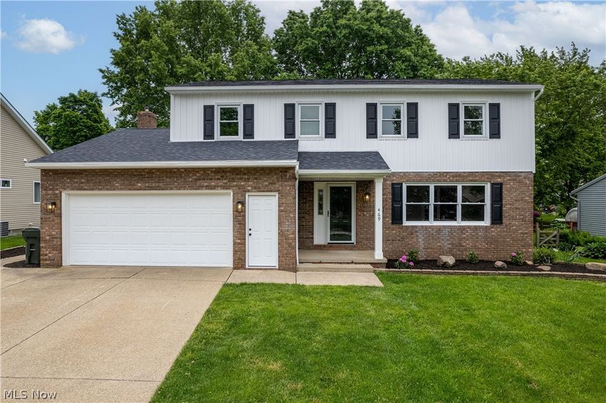 Welcome home this this completely remodeled 4 bedroom, 2.5 bath colonial situated on a little under a quarter acre in Wadsworth.  The turn-key property underwent many updates the past few months including: A New roof, New LVT flooring, New carpet, granite countertops, all bathrooms remodeled with quartz counters added in the owners bathroom, all new lighting including can lights, kitchen updated with all new appliances, new cabinets with crown molding and new back splash, new doors, partially waterproofed basement, added electricity to the shed, fresh paint interior/exterior, updated the electric panel, new entry doors and 6-panel doors, fresh landscaping, and insulation added to the attic.  In addition to the updates, you will enjoy the open floor plan of the home.  The upstairs has an owners suite along with 3 additional generously sized bedrooms.  The basement hold the laundry area and ample room for storage or extra living space.  Out back enjoy the patio on warm evenings with the privacy of the fully fenced in backyard. All you need is your personal touches - schedule a private showing with your favorite realtor before it's sold!