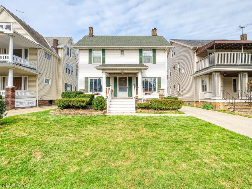 This home is located in the Cleveland Clifton/Edgewater area. The welcoming covered front porch is perfect for enjoying the friendly neighborhood. The living room boasts a gas log fireplace with custom mantle. The window with bench seating creates lots of light for the warm living room space. The kitchen completed with all high end finishes including a full pull out spice/jar pantry, back splash, and stainless steel appliances. A pass though from the kitchen and dining room creates and open inviting feel. New oak flooring on the main level including Brazilian cherry inlay in the kitchen, beautiful! All original mouldings has been refinished. On the second level, a spa bathroom including heated marble floors, with a steam shower with multiple shower heads. There are 3 bedrooms on the second level, and 1 bedroom and 1 full bathroom on the third level. Stunning pergola in the backyard with water feature makes you feel like you are in your own oasis. The back deck built with Trex. The driv