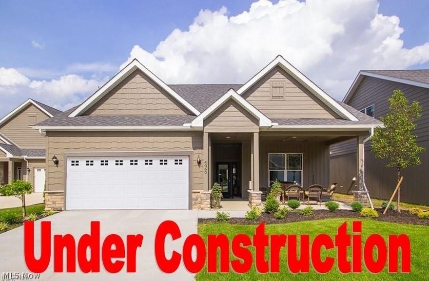 New Phase only 16 lots in this prime location just east of the gazebo. Under construction with June completion. The Haven Model is a free-standing open concept floor plan with 1,562 sq ft. Features 2 or 3 bedrooms, flex room/office, 2 baths, island kitchen great for entertaining, covered front porch for porch sitting with neighbors, covered back porch which can easily be screened. Many upgrades included... granite countertops, luxury vinyl plank flooring, white cabinets with soft-close doors & drawers, fireplace. You deserve a maintenance-free lifestyle with exterior repairs, lawn care, and snow removal taken care of and great social events. The Courtyards at Plum Brook is located inside the Sanctuary at Plum Brook-Phase II. Minutes to freeways, shopping, medical facilities, dining, entertainment, golf, marinas. Ride your golf cart across the street to Plum Brook Country Club and walk to Osborn Metro Park with walking trails, pickle ball, and dog park. Clubhouse, pool, fitness center to-be-built. VA approved.