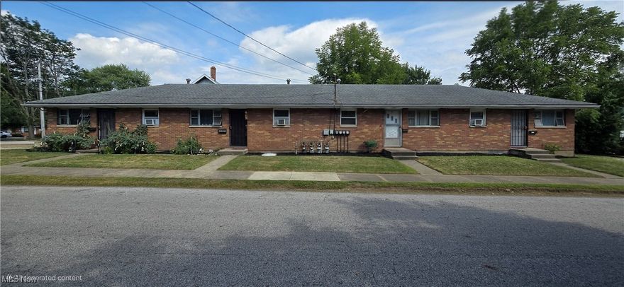 Excellent investment opportunity! This well-maintained, fully occupied 4-unit brick ranch is truly turn-key. Each unit offers 1,344 total square feet—featuring 672 square feet of living space with 2 bedrooms and 1 bathroom, plus individual 672-square-foot basements with in-unit washers and dryers. All utilities are separately metered, and tenants pay their own gas and electric. Three of the four units have been tastefully renovated with updated kitchens and bathrooms, vinyl flooring, modern fixtures, and fresh paint. The fourth unit is home to a 27-year tenant who prefers the original charm just as it is. Major systems have been professionally upgraded, including extensive plumbing, electrical, and gas line work. Additional improvements include many newer appliances, numerous replaced windows, an excellent-condition roof, and well-maintained gutters and downspouts. The basements have also been waterproofed for added peace of mind. Tenants enjoy off-street parking and a convenient location near highways, shopping, dining, and Portage Lakes. With happy long-term tenants and a strong rental history, this property is a rock-solid addition to any investment portfolio. Seller will consider cash, conventional, or DSCR financing only—no seller financing.