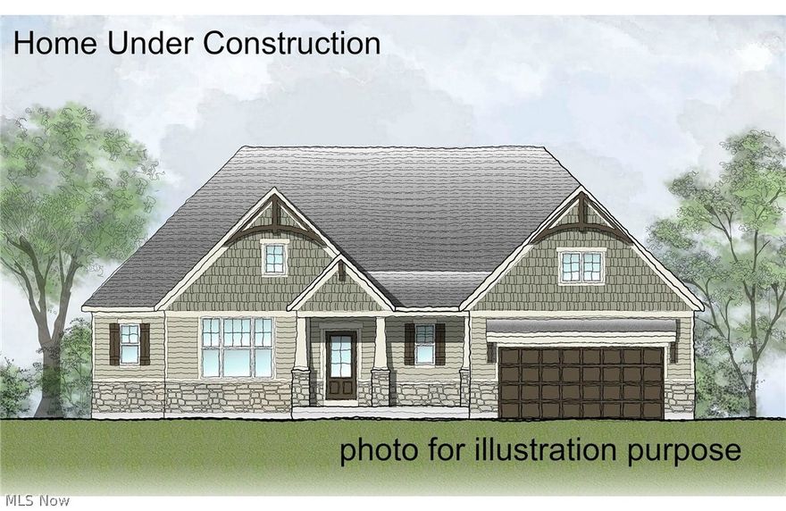 This Lyndhurst Ranch design by Drees Homes is to-be-built to customer specifications. Contact Drees Homes for details!