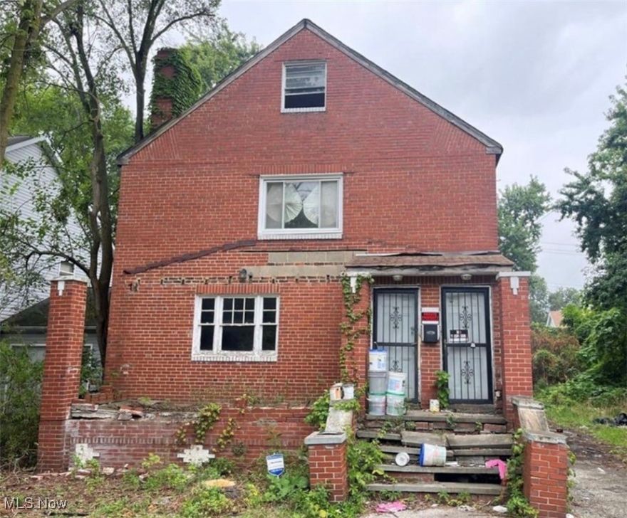 Investor Special! Spacious duplex brick building located on E 130th Street, just one block from Kinsman Road. This property is ripe with potential and ready for a full rehab. Structurally intact, this solid brick home needs a complete renovation — perfect for an experienced investor or rehabber ready to bring it back to life as an income-generating property. Each unit offers ample space, making it ideal for future rental families. With some TLC and vision, this property can be transformed into a cash-flowing asset in a growing area. Conveniently located approximately 8 minutes from the CMHA building, 10 minutes from downtown Cleveland, Tri-C, and major freeways. Several grocers and amenities nearby make this a practical and attractive option for future tenants. Don’t miss out on this value-add opportunity!