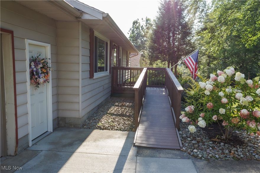 Wanting to move into Brookfield Township but haven't found the right house yet? Come check out 7964 Lincoln St before it's gone! Drive down the freshly paved road to this beautiful ranch home featuring 3 bedrooms and 1 bathroom. In the basement there is a new toilet and shower just waiting for you to finish into your second bathroom. This house boasts new triple pane windows, doors, carpet, garage door, and brand new energy efficient furnace and central air replaced July 2024. Flooring in this home has been redone for your convenience. Some additional updates to the house include an updated bathroom and kitchen with custom oak cabinets! Enjoy your covered screened in deck off the eat in kitchen looking into your large backyard. This house comes wheelchair accessible featuring a composite ramp in the front of the house. For piece of mind the home will come with a one year home warranty! The only thing left to do on this house is move in and begin creating your own memories.