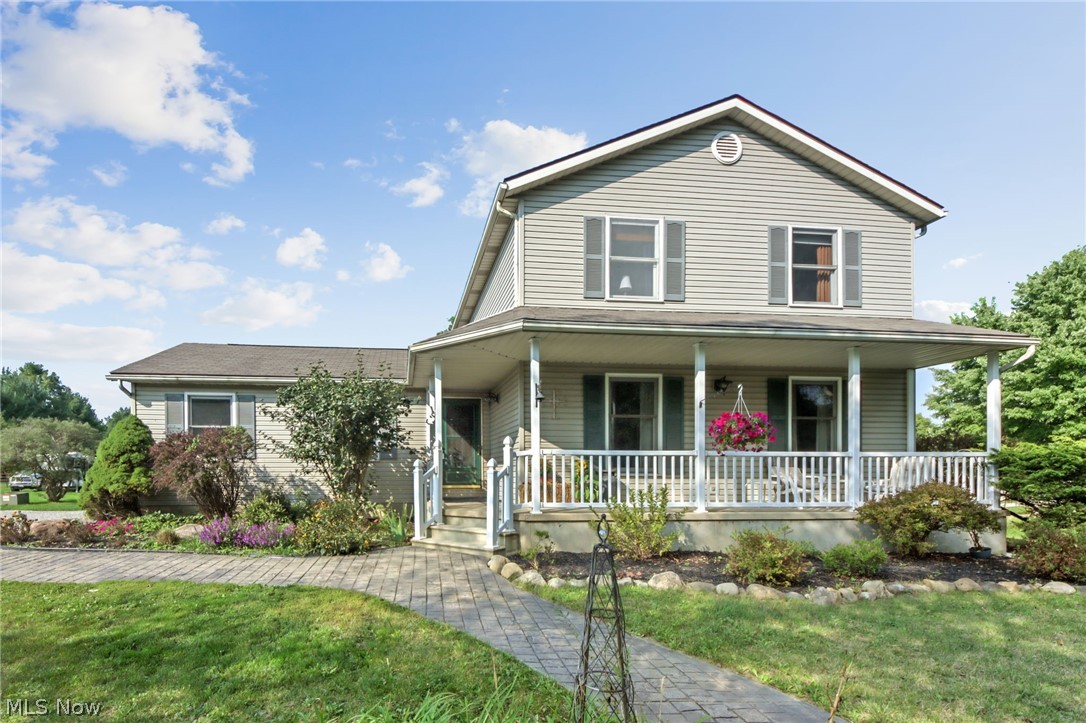 Whether you’re looking for a peacefully serene retreat or a fully accommodating horse farm, you will not want to miss this rare find on 11+ acres with its captivating views and desirable location! Featuring a 3-bedroom home with its graceful and aesthetically pleasing front porch where you can relax and unwind to the sounds of the double waterfalled pond. Once you pass through the welcoming foyer you will see generous room sizes, an open floor plan, brand new carpeting throughout, first floor laundry, huge master suite with 2 walk-in closets and private full bath, large eat in kitchen with ample counterpace, formal dining room, a stunning All-Season room with picturesque views overlooking one of three pastures! There is a 5-stall horse barn equipped with a tack room and cement floor. You will notice upon entering this beautiful property, the well thought out sanded outdoor riding arena. You might also note that Walborn Reservoir with fishing, hiking and trail ridings is just a short wa