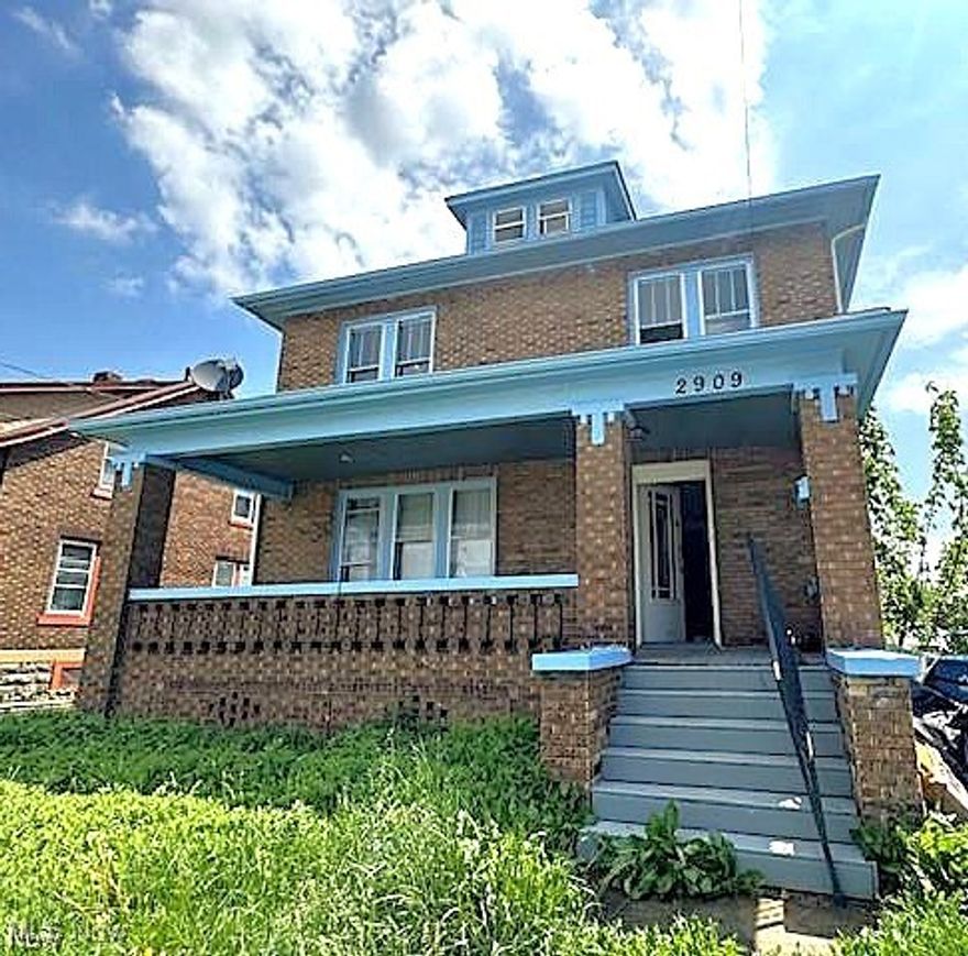 Look at this beautifully renovated 4 bedroom BRICK Colonial! Investors: Ready for your new tenant-area cash rent $1600-$1700! OR Owner occupant: move right in!  Enter into the lovely entrance foyer to see beautiful, newly finished hardwood floors throughout! The first floor offers a large living room area with plenty of natural light and grand pillar entranceway, a charming dining room with lots of natural light, fully updated kitchen with convenient back access door and back enclosed patio area! Entranceway foyer is large enough for a seating area, or area of your own to showcase! Second floor offers 3 nice sized bedrooms, closets, and full beautifully updated bathroom! Bonus: Entire third floor is a newly finished additional bedroom to add value and space to this lovely home! Move right in Or place your new tenant! The basement is large with plenty of storage space and open layout as a canvas to make your own additional recreational area! Updates include: exterior paint, interior paint, light fixtures, ceilings redone, all hardwood floors redone, kitchen update, beautifully renovated full bathroom, 4th bedroom area on 3rd floor, newer furnace, refinished woodwork and staircase! Hot water tank 2014.   Nice sized yard! Close to freeway access, parks, hospital, restaurants, shopping, Lorain Palace Theatre, Lake Erie, Black River Landing and much more! No seller financing! Contact me today with questions or to see this lovely property!