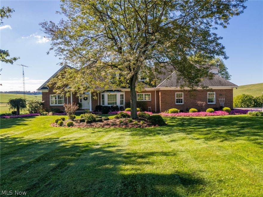 ONLINE ONLY AUCTION!!! Excited to offer a 1 ½ story brick,4-bedroom 3.5 bath home located minutes outside of Sugarcreek. Take a tour around the outside with attention to detail throughout, from the coined brick corners to the concrete circle drive this home fits your growing family. Large back deck with unbelievable views overlooking the Ragersville valley cropland. Well-maintained Jonas Mast built home in 1992 featuring over 3700 ft.² of living area spread out on three different levels on a usable 1.84 acres. Roof, furnaces and the remaining utilities have been upgraded from 2009 to 2021. First floor features a large master suite with attached bathroom, office space, large living room w/gas fireplace, formal dining room, large eat in kitchen with island and first floor laundry with a 1/2 bath. Two additional bedrooms on the second floor with a full bath. Also, above the garage there would be space to finish out into a mother-in-law suite with hook ups for an additional bathroom. Basem