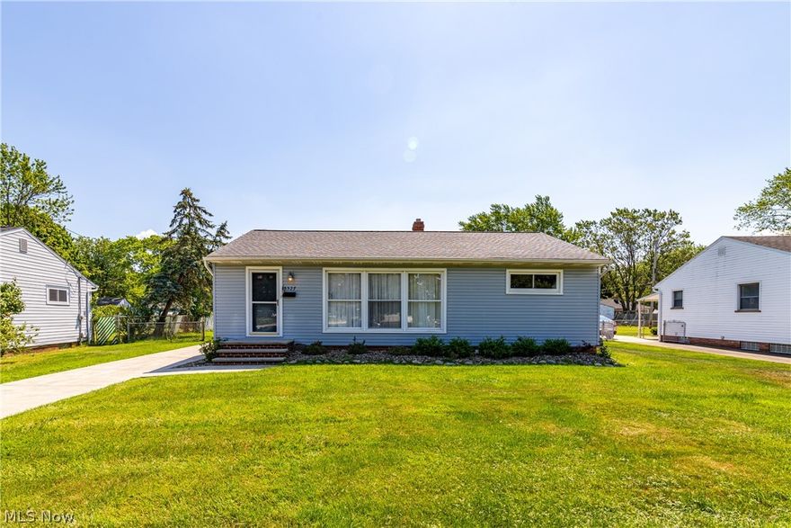 This lovely one-floor living home in Parma offers a spacious and functional layout, perfect for various lifestyles. The property features three comfortable bedrooms. The finished basement enhances the living area, including a 12x10 office space, ideal for working from home or as a quiet retreat. The basement also includes glass block windows. The fenced lot is perfect for privacy, pets, or outdoor activities, and the two-car garage offers plenty of space for vehicles and storage. Enjoy the outdoors with the covered patio, a perfect spot for relaxing or entertaining guests. Practical upgrades have been made, including a newer driveway, roof, and leaf guard system, ensuring that maintenance is kept to a minimum.