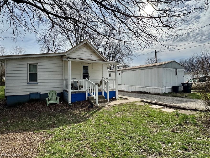 This property offers a single family home and a 1989 Skyline single wide mobile home on separate parcels. The white ranch has been well maintained and features 3 bedrooms and 1 bathroom. The tenants signed a one year lease March 1, 2026. They pay $650 per month and cover the utility bills with the exceptions of water and trash. This property has fuel oil heat and central air. The mobile home offers 3 bedrooms and 1.5 baths. The tenant occupying this has been within the space for more than a year, is on a month to month agreement, pays $525 and covers all utilities with the exceptions being water and trash. This property has propane heat and no central air. The sellers cover the trash bill every 3 months and it averages $94 per month, per unit. The sellers also pay the water bill which averages $50 per month, per unit.  The two properties have city water and one septic system is shared between the two properties.