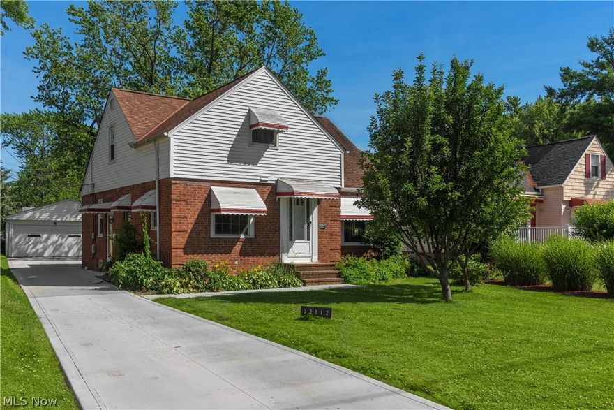 Pride of Ownership shows in this beautifully maintained home! Enjoy the colors of the dusk with great sunsets right across the street over Lake Erie!!  Updated, spacious kitchen with loads of cabinetry & counter space w/a sprawling dining area and open and sun filled living room. Great floor plan with first floor bedroom & office and 2 very large bedrooms up with a remodeled full bath incl brand new flooring. Great ceiling height on 2nd fl with mostly 8 ft ceilings. Hardwood floors under most of the carpeting. Large enclosed porch and a 24 x 22 garage that was built in the 1980's. Brand new concrete driveway with patio. Exterior waterproofed in 1998 with new drain tile plus new storm, sanitary & water lines. POS Compliant.