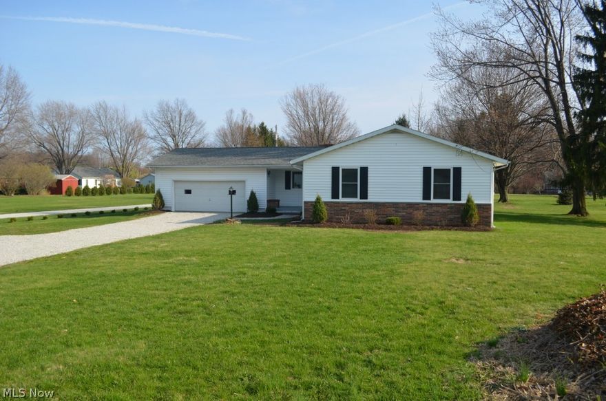 Nothing to do but back up your moving truck!!!  The totally redone three bedroom with two full baths which sits on a little over an half acre is all ready for your belongs. Everything is on the first floor, starting with the open kitchen floor plan,which has newer cabinets,counter top, flooring. The spacious living room has beautiful hardwood floors which runs right into all three bedrooms. Newer six panel doors, newer baseboard and trim casing are just a few updates you'll notice. The home is sitting on  a full basement which could be finished to almost double your living space. Great location!  Great schools! Priced to sell ! Call Agent today to schedule your private showing!