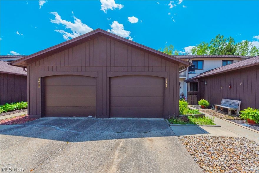 Discover this inviting townhome in Brunswick's Mesa Grande Community. With over 1500 square feet, this move-in-ready residence features 2 bedrooms and 1.5 bathrooms, offering easy comfortable living. The first floor boasts a spacious kitchen with new stainless steel appliances (2021) and half bath. Step down into a cozy living room with vaulted ceiling and brick fireplace. Head outside to the back patio or front partially covered deck for outdoor relaxation. Basement area features a recreation room with laundry and mechanical rooms. Upstairs, the main bedroom includes a large closet and small balcony, accompanied by a shared bathroom with updated shower and an additional well-appointed bedroom. Community amenities include a swimming pool, playground, and pavilion. Don't miss the chance to experience the comfort and charm here. Schedule a showing today! Additional updates include HW tank(2023),Carpet(2021),Complete interior paint(2021).