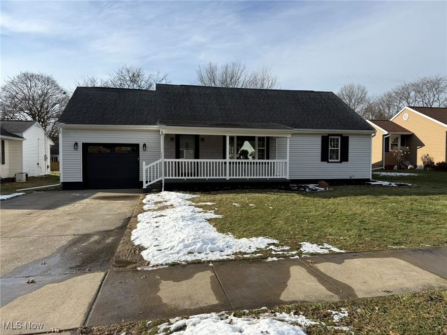 Location, Location, Location! Vinyl sided 1.5 story 3 bedroom 2.5 bath. Kitchen has been completely remodeled including painted cabinets with black hardware, quartz counter tops, tiled back splash, new stainless glass top range, side by side refrigerator, dishwasher and microwave. Sunroom gives access to rear covered deck with pavered patio. Brand new bathroom on main level includes subway tiled tub/shower surround, new sink, vanity, toilet and lights. Main floor laundry off the hallway. First floor master suite. Brand new master bath has a ceramic tile walk in shower, new vanity with quartz counters, toilet and lights. The second floor consists of a 37x14 bedroom with 2 walk-in closets. Lower level has a rec room and half bath with additional laundry hook ups. One car attached garage with opener. New pex plumbing throughout, except for the kitchen which has copper plumbing. Fresh paint, new recessed lighting and flooring throughout the home. New gas furnace and central air. Radon system. Spacious, level vinyl fenced in rear yard with storage shed.