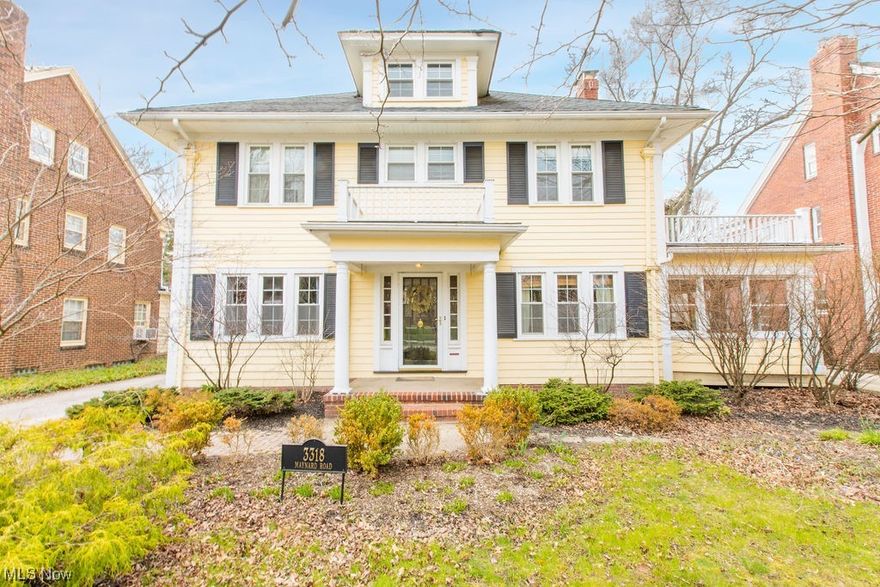 A classic center hall colonial - exactly what you expect for this style home! As summer approaches, perhaps you dream of a screen porch? You will have one here. A true dining room that flows into an eat-in kitchen - check the box. Your wish for a bedroom with a walk in closet and en suite bath is granted. The fourth bedroom on the third floor is huge - complete, flexible space to use for whatever you need. Bonus: your very own raspberry bushes and a fig tree in the backyard (which is beautiful whether or not you eat figs!). From one family to the next, this home will bring wonderful memories along with lots of new friends in Shaker’s beloved Fernway neighborhood.  Ideal location! Fernway Elementary; Van Aken District for dining, shopping along with its wonderful gathering spaces and community events; Shaker Towne Center for groceries; Main Library; Duck Pond. Just steps from the Rapid to take you downtown for work or fun. Enjoy Cleveland’s world-class museums, music, Metroparks, medica