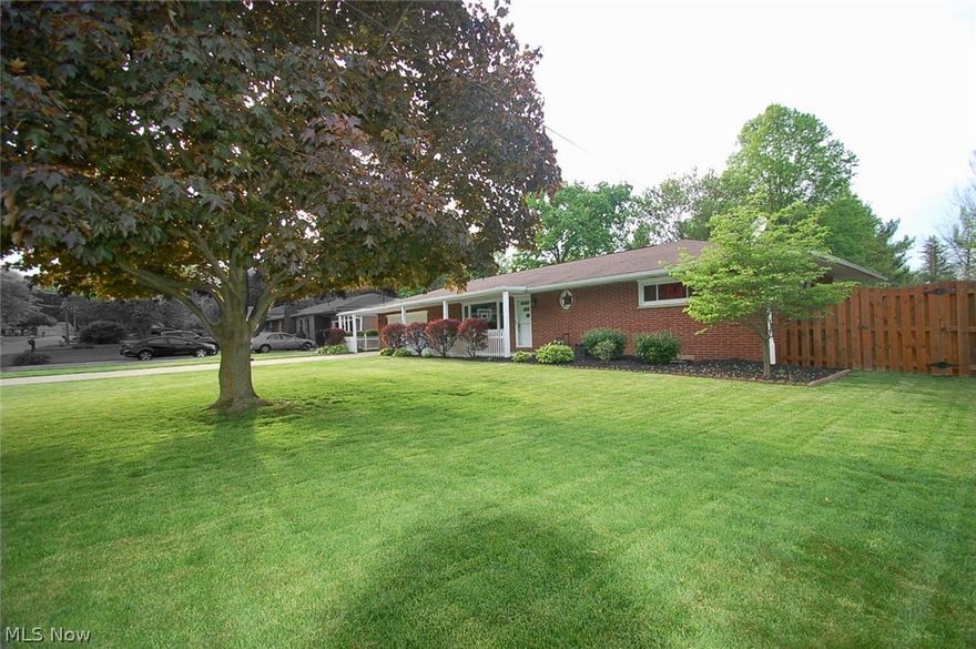 A beautiful brick ranch in the heart of Fairlawn with 3 bedrooms, 2.5 baths and a large fenced in backyard.  Many upgrades including master bath, main bath, high efficiency furnace and stamped concrete patio.