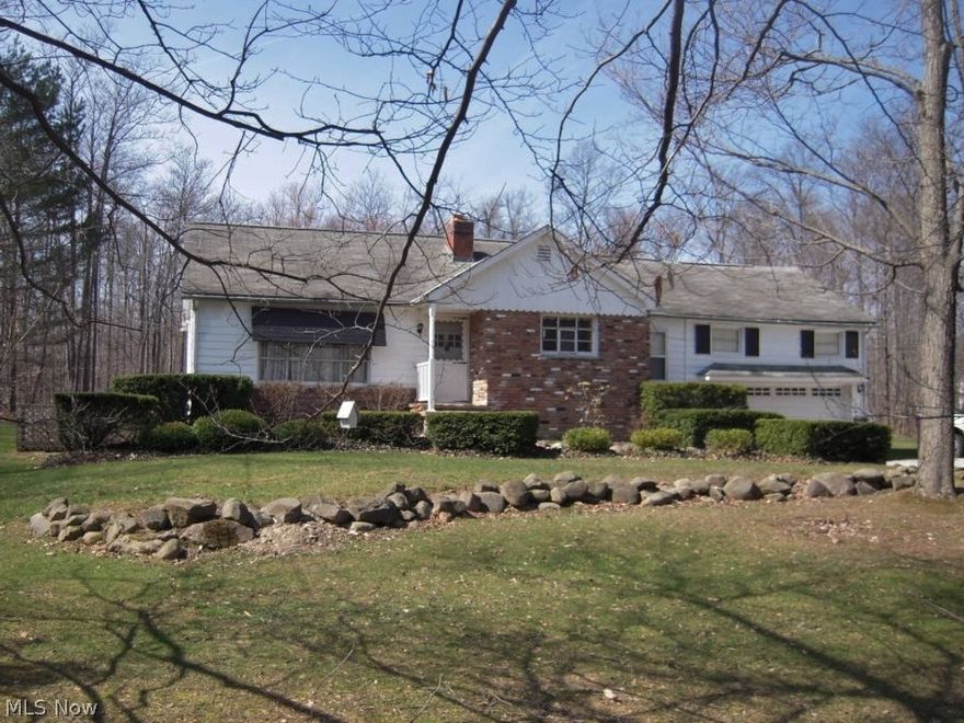 This is a Great Opportunity for affordable country living in the desirable Kenston School District.  Come reside in this home while making improvements that will make this home truly your own.  A spacious sun-filled master will become your private retreat.  Unfinished walk out is design-ready.  New custom built 20 x 20 shed/barn is a great bonus.  Come and enjoy its flat, treed back yard. Convenient to shopping and highways.