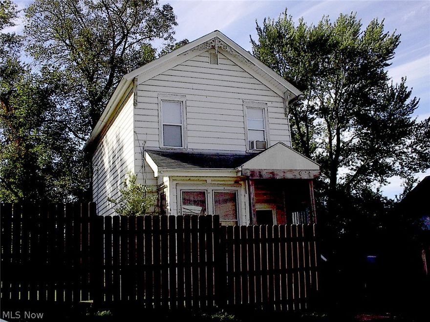 Fenced in double lot.  Newer furnace, hot water tank.  Washer and dryer hook up in kitchen.