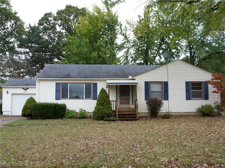 Don't miss out on this adorable 3 bedroom ranch home across the street from Westpark Park.  This home boasts a large kitchen with a breakfast nook and an additional eat in area, ample counter space with a moveable island, all appliances stay!  The dining room has a built in china cabinet and hardwood floors.  The living room features a newer front window, curtains and hardwood floors.  All of the bedrooms are good size and hardwood floors.  The bathroom has a tub and a separate shower enclosure.  The basement has been waterproofed and the walls repaired by Ohio Basement Waterproofing (per owner) and there is a transferrable warranty.  The basement also has a half bath, lots of storage space and a partially finished rec room area.  The back yard is large and there is an additional one car garage that would be ideal for a workshop.  Call to schedule your showing.