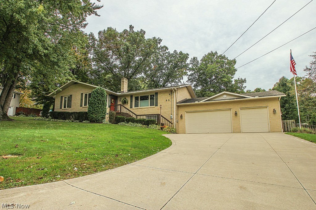 This home is breathtaking! Immaculate brick ranch with a small town feel to it, is larger than life! With a 5 car garage, and immaculate master bedroom and updated kitchen this home is worth a look! All 3 bathrooms were remodeled by Hartville Hardware in 2011-2012, new living room carpet in 2012, family room 2014, glass block windows and shed in 2010. This gorgeous home has a front and back enclosed porch, living room with gas fireplace, completely remodeled kitchen by Hartville Hardware, with solid surface countertops, island, eat in area and french doors to the outdoor porch and deck. The yard is nearly an acre private lot, fenced in with plenty of privacy. Master bedroom features an electric fireplace in wall, triangle jetted tub, walk in closet with organizers, and attached full bath. Downstairs has a family room with woodburning fireplace, brand new carpeting, another bedroom and office. Door leads to 5 car garage a hobbyists dream! Something surely in this home to please everyone