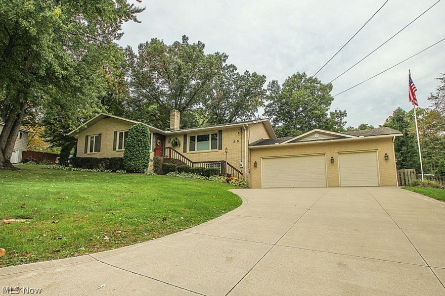 This home is breathtaking! Immaculate brick ranch with a small town feel to it, is larger than life! With a 5 car garage, and immaculate master bedroom and updated kitchen this home is worth a look! All 3 bathrooms were remodeled by Hartville Hardware in 2011-2012, new living room carpet in 2012, family room 2014, glass block windows and shed in 2010. This gorgeous home has a front and back enclosed porch, living room with gas fireplace, completely remodeled kitchen by Hartville Hardware, with solid surface countertops, island, eat in area and french doors to the outdoor porch and deck. The yard is nearly an acre private lot, fenced in with plenty of privacy. Master bedroom features an electric fireplace in wall, triangle jetted tub, walk in closet with organizers, and attached full bath. Downstairs has a family room with woodburning fireplace, brand new carpeting, another bedroom and office. Door leads to 5 car garage a hobbyists dream! Something surely in this home to please everyone