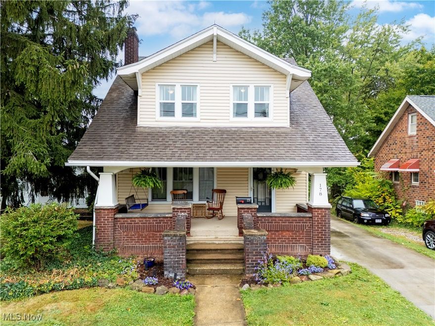 Welcome to 178 Fairlawn Avenue, a beautifully maintained three-bedroom two-story craftsman style home, brimming with character and warmth. From the inviting front porch to the charming details inside, this home is the perfect blend of comfort and style.  A concrete driveway leads to the one-car garage, while the backyard offers plenty of outdoor enjoyment with a spacious deck, patio with pergola, garden ready yard, and an additional storage shed.  Inside, you’ll find timeless charm throughout, built-ins surrounding the wood burning fireplace, gorgeous woodwork, a tray ceiling in the dining room, and classic staircase details. The kitchen has been thoughtfully updated over the years and opens directly to the backyard deck for easy indoor-outdoor living.  Upstairs features three bedrooms and spacious, stylish full bath. The finished basement offers even more living space, perfect for a family room or recreation area, along with a full bath and convenient laundry.  This home is close in proximity to Downtown Wadsworth and is a great location for anyone wanting to enjoy some of what downtown has to offer.  This beautiful home combines classic craftsman style charm with modern updates, making it a rare find in Wadsworth.