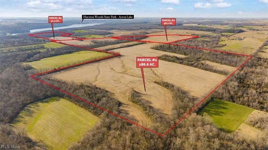 Exciting Real Estate Opportunity! 296 Acres of Gently Rolling Land - 2/3 Productive Farmland, Balance Wooded - To Be Offered In 3 Parcels and As Entirety - 3/4 Mile Of Road Frontage, Adjoins Hueston Woods State Park - One Hour From Dayton And Cincinnati, OH - Good Elevation - Oxford Twp., Butler Co., Talawanda School District. Live Auction with Online Bidding. ABSOLUTE AUCTION, all sells to the highest bidders on location. ONLINE BIDDING BEGINS TUESDAY, MAY 14, 2024 – 12:00 PM and AUCTION LIVE ON-SITE BIDDING WILL BEGIN FRIDAY, MAY 17, 2024, 12:30 PM. Real Estate: 296 acres of gently rolling land. The Delp family has had ownership for many years. The original farm home and buildings were demolished years ago, but the farm lane and park-like setting still exist. Approx. 185 acres total of productive farmland (rented for 2024 season) balance of land wooded w/ a small lake and pond. Soils include Fincastle, Russell-Miamian, and Xenia silt loams. All mineral rights owned by sellers are to transfer. Approx. 51 acres lay on the west side of Morning Sun Rd. and adjoins Hueston Woods State Park. Buyer to receive a new survey. Land is a great investment you can enjoy and watch the sunset on. Convenient location, you better check it out! PARCEL 1: Approx. 186.6 acres w/ approx. 1,800 ft road frontage. Approx. 125 acres of tillable farmland. The original farm lane leads back to a wooded area w/a small lake. Good elevation. Butler Co. parcels H3610002000013, 1000009, 1000008, and 1000007. Note: Parcels to be offered bidders choice and as an entirety through a multi-par live auction process. It will be sold whichever way brings the most. This is an absolute auction, circle the 17th on your calendar and plan to attend this exciting event! For the parcels see MLS#