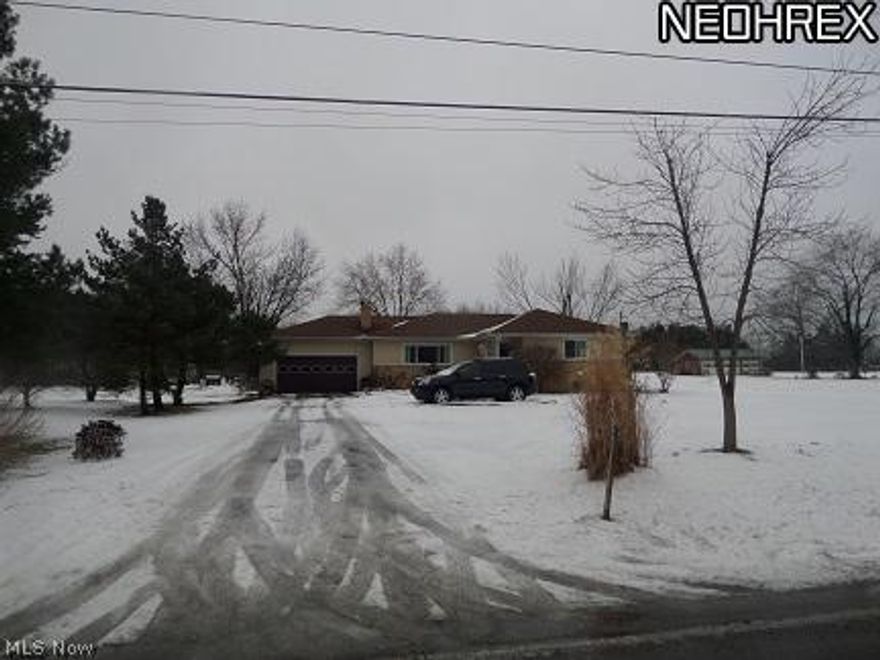 Looking for a move in ready home in the country priced right? Look no further! This one story ranch sits on 1.18 acres with a 24x22 pole barn w/ gravel floor. Huge living room with wood burning fireplace. Newly placed chain link fence in the rear yard is the perfect piece of mind if you have children or pets. Some newer updates include the roof, siding, central air, garage door, hot water heater, shed, appliances, kitchen flooring, cabinets, storm doors and some glass block windows in the basement. Partially finished basement great for entertaining with a full bath and plenty of storage! The living room is large enough to have a dining rm area and so is the kitchen! There is a beautiful four season sunroom with bright open large windows over looking the rear yard. Huge garden spot behind the pole barn and black top driveway. As an extra bonus there is natural gas and a 1 year home warranty! Own your little slice of heaven today!