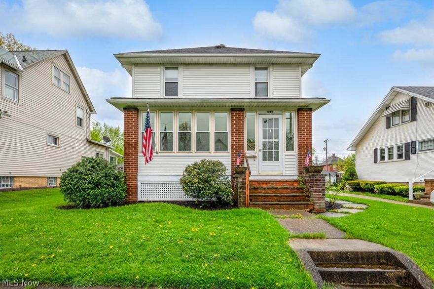 This charming home has a lot to offer.  You walk into a darling encl. porch where all the  windows have just been replaced to make it a comfortable space to enjoy your morning coffee or unwind after a long day.  You then enter into a large living room complete with ornamental FP.  The kitchen is a chefs dream and all SS appliances convey with the stove being just a year old.  The spacious dining room features build ins which is nice place for family dinners.  The 1st floor also has a laundry room and 1/2 bath for convenience.  The 2nd floor has 3 bedrooms and a full bath. All rooms with exception of Sunroom has LVP for cleaning ease.    The back of the house has a large wood deck and fenced in backyard which is a great place for entertaining.  Room sizes and sq.  footage is approx.